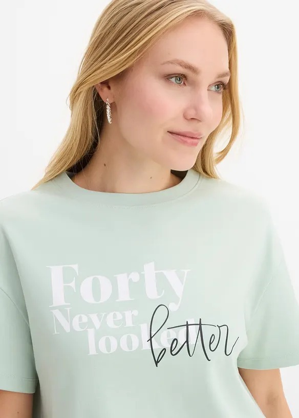T-shirt large 100% coton, bonprix