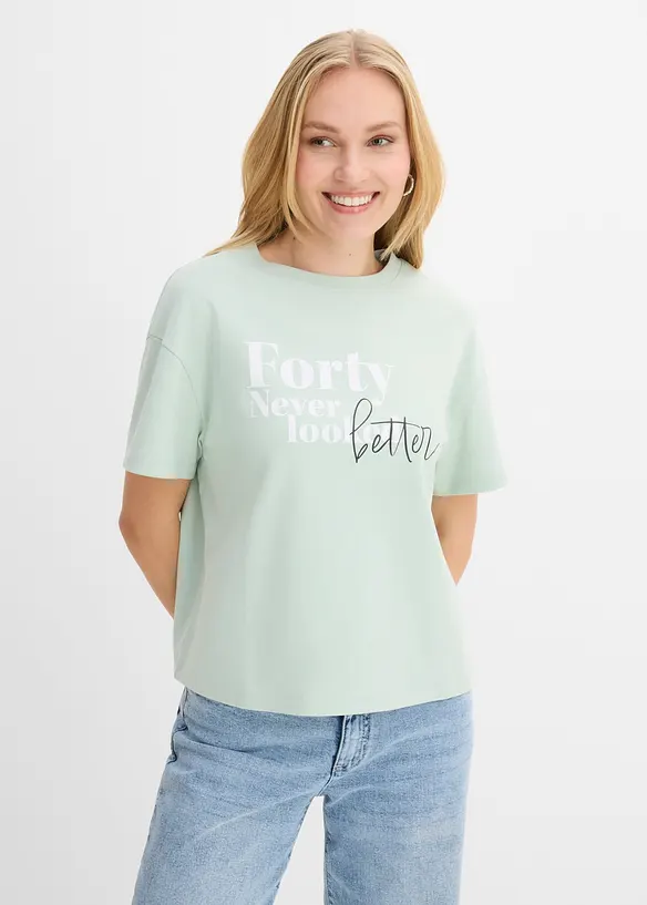 T-shirt large 100% coton, bonprix