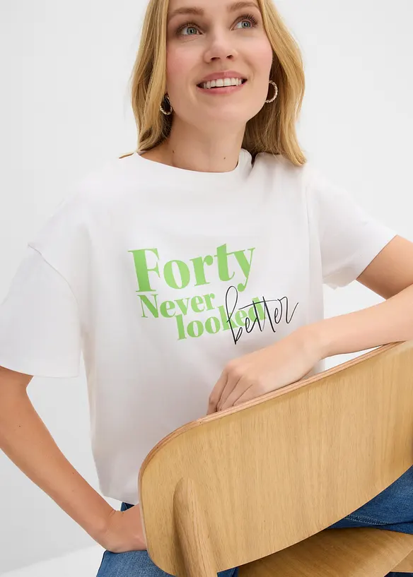 Weites T-Shirt aus reiner Bio-Baumwolle, bonprix