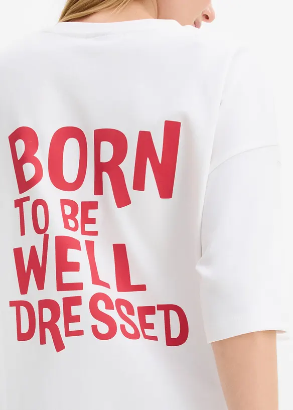 Oversize-Shirt aus reiner Bio-Baumwolle, bonprix