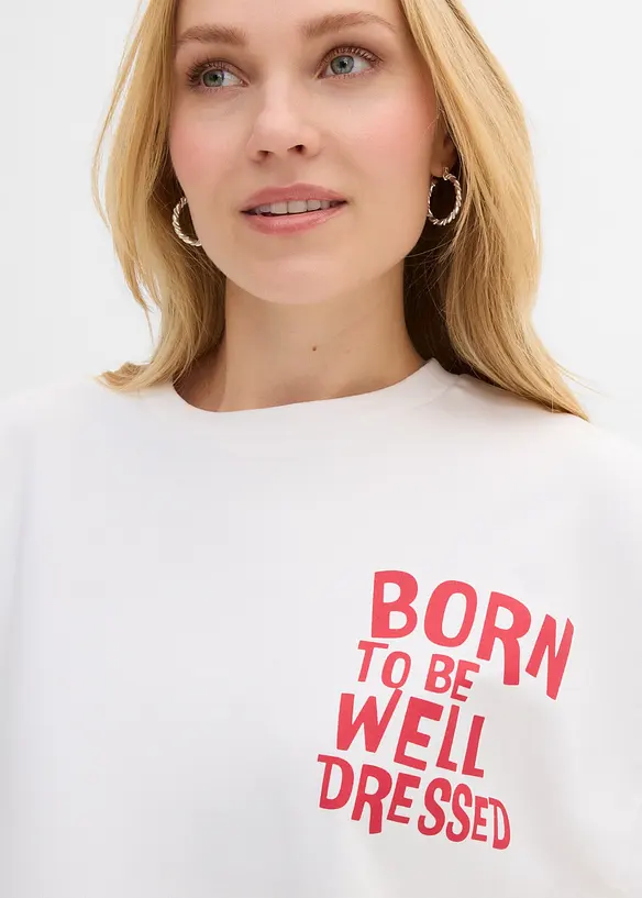 Oversize-Shirt aus reiner Bio-Baumwolle, bonprix