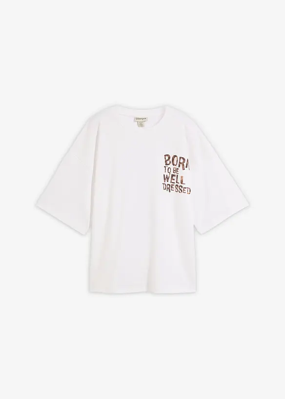 Oversize-Shirt aus reiner Bio-Baumwollle, bonprix