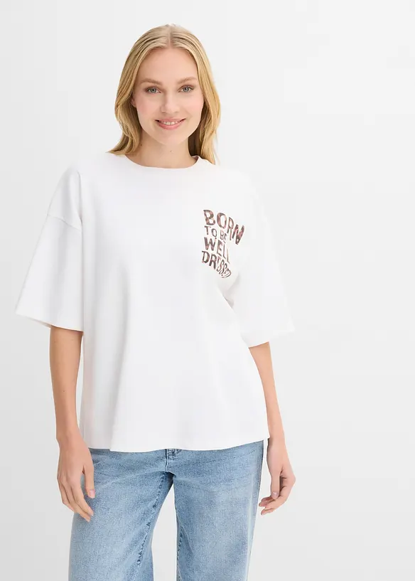 Oversize-Shirt aus reiner Bio-Baumwollle, bonprix