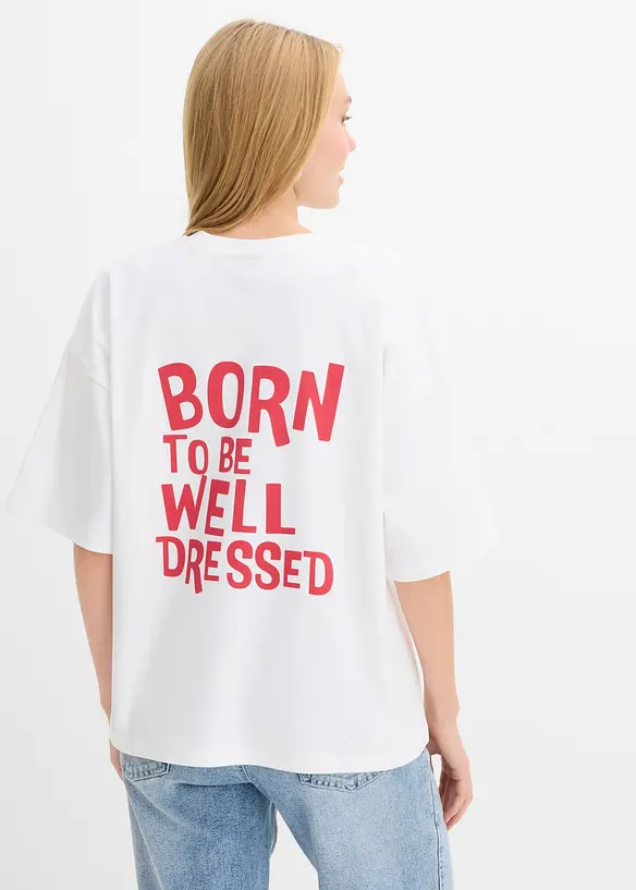 Oversize-Shirt aus reiner Bio-Baumwolle, bonprix