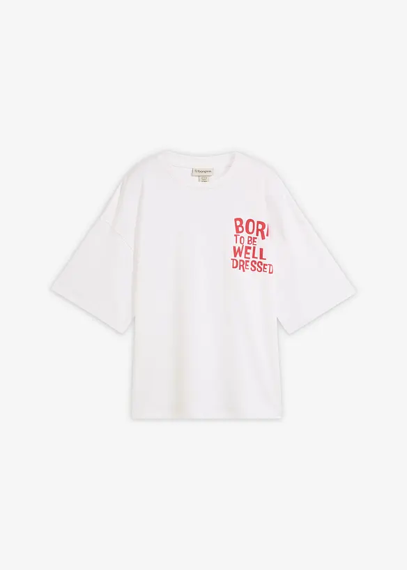Oversize-Shirt aus reiner Bio-Baumwolle, bonprix