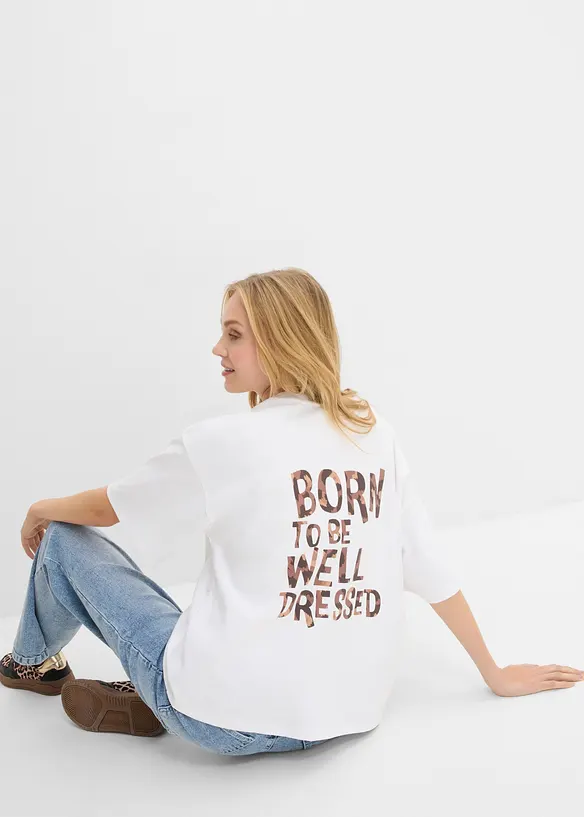 Oversize-Shirt aus reiner Bio-Baumwollle, bonprix