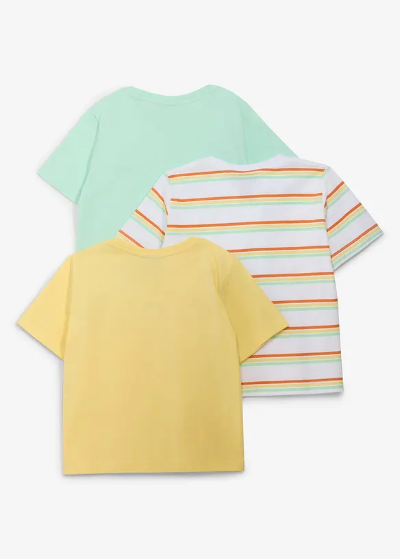 Lot de 3 T-shirts 100% coton, bonprix