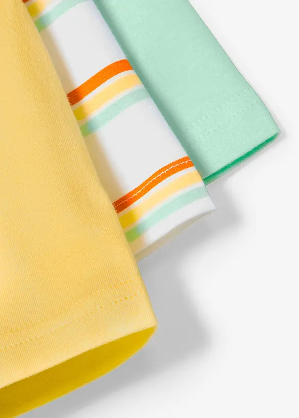 Lot de 3 T-shirts 100% coton, bonprix