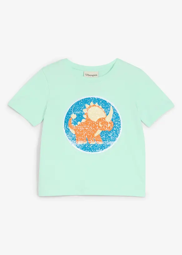 T-shirt 100% coton &agrave; sequins r&eacute;versibles, bonprix