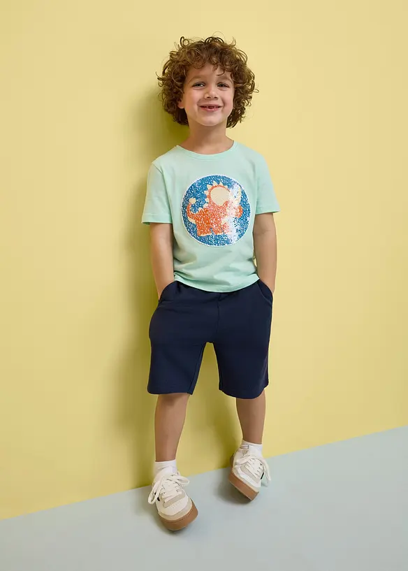 T-shirt 100% coton &agrave; sequins r&eacute;versibles, bonprix