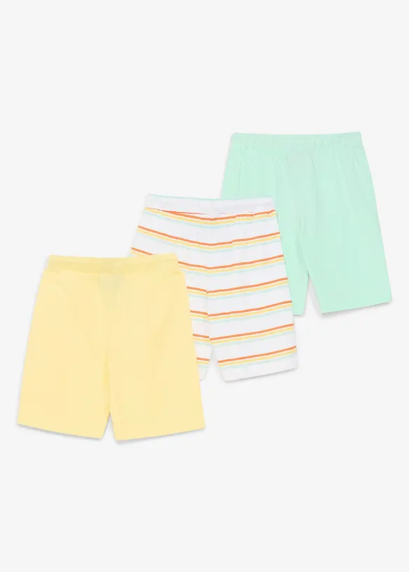 Lot de 3 bermudas en jersey 100% coton, bonprix