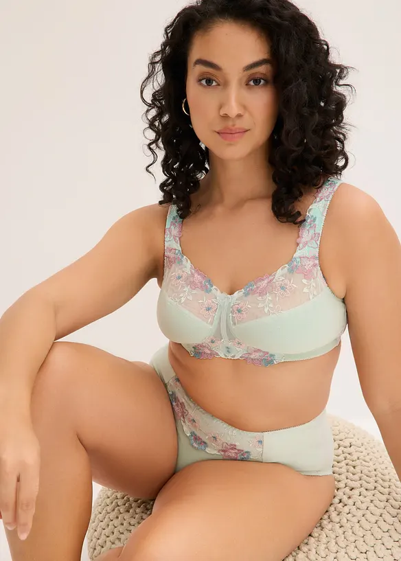 Soutien-gorge grand maintien sans armatures, bretelles rembourr&eacute;es, bonprix