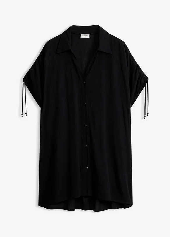 Strandbluse aus strukturiertem Crinkle, bonprix