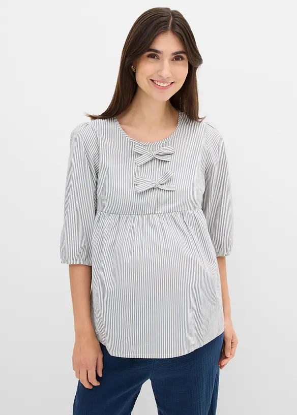 Leichte Umstandsbluse aus gewebter Bio-Baumwolle, bonprix