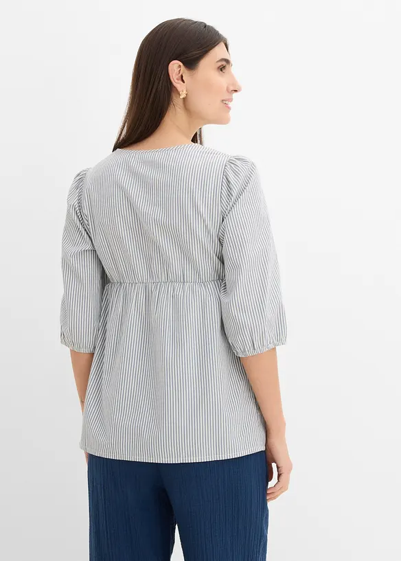 Leichte Umstandsbluse aus gewebter Bio-Baumwolle, bonprix