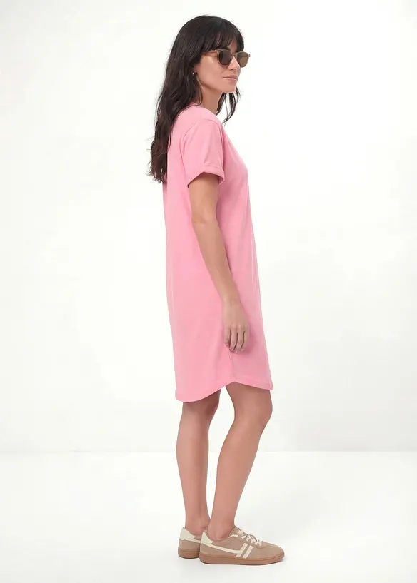 Leichtes Flammgarn Shirtkleid aus Bio Baumwolle (2er Pack), bonprix