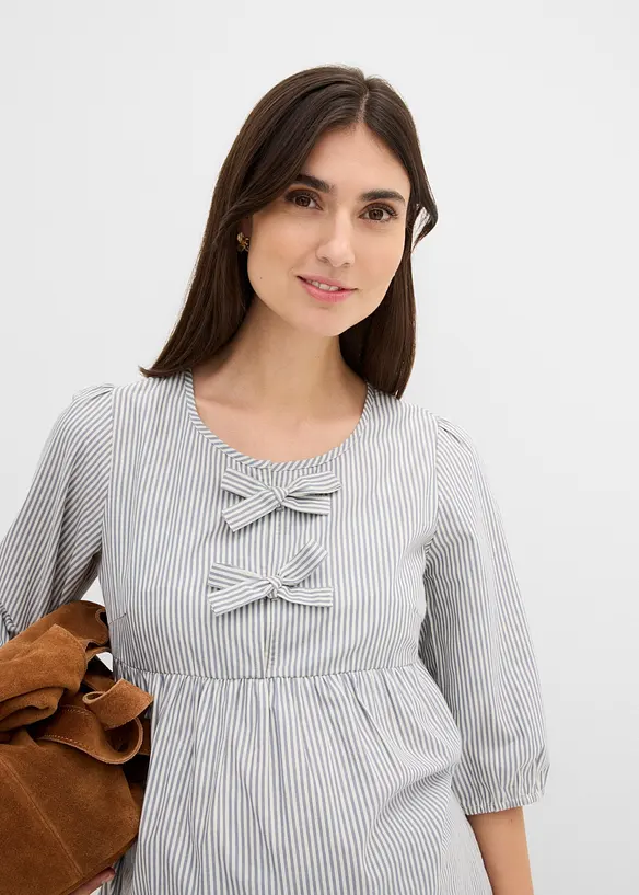 Leichte Umstandsbluse aus gewebter Bio-Baumwolle, bonprix