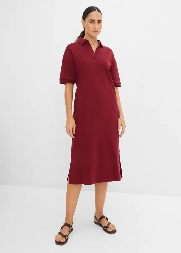 Polo Midikleid aus reiner Bio-Baumwolle, bonprix