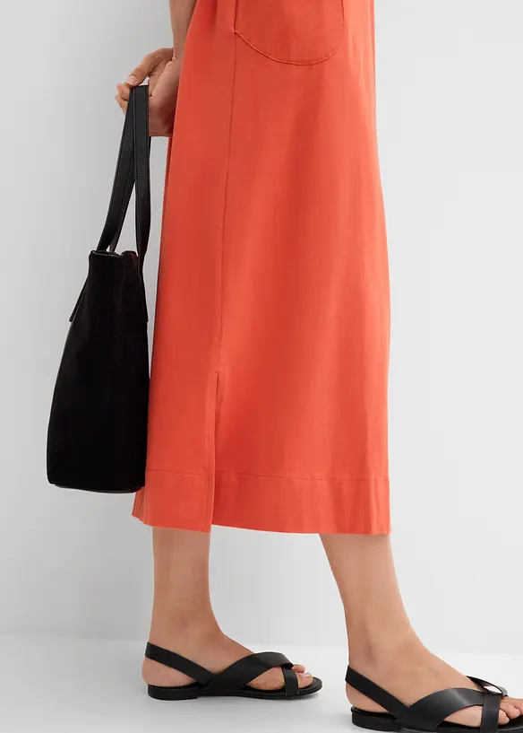 Robe-chemise en coton extensible, bonprix