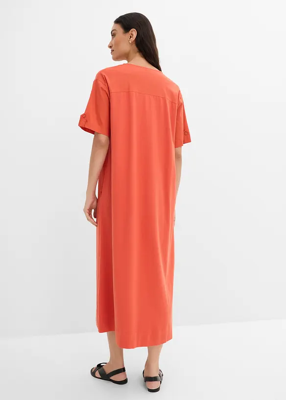 Robe-chemise en coton extensible, bonprix