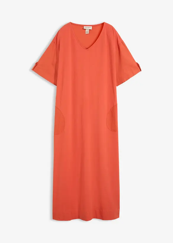 Robe-chemise en coton extensible, bonprix
