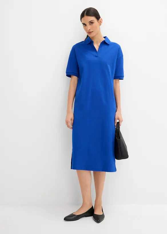 Polo Midikleid aus reiner Bio-Baumwolle, bonprix