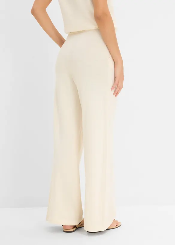 Pantalon large en maille estivale, bonprix