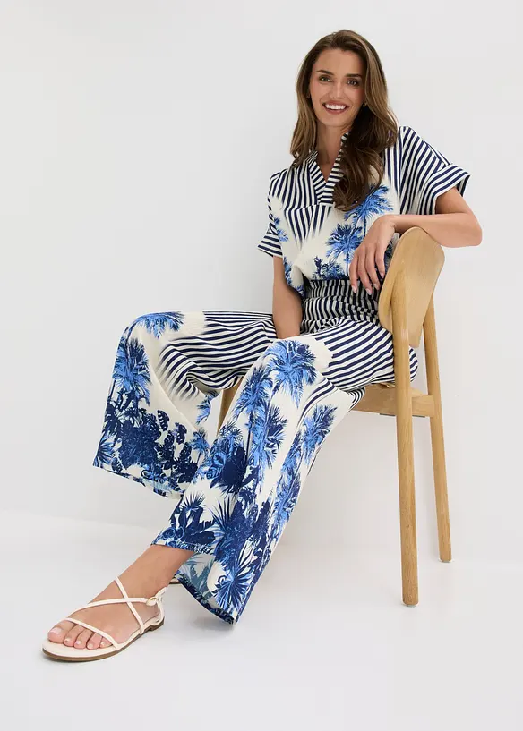 Pantalon palazzo fluide, bonprix