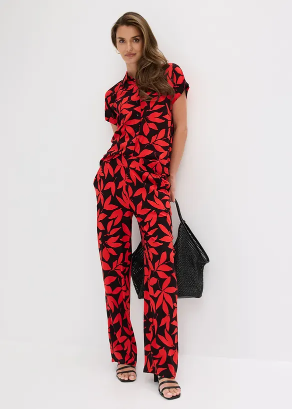 Palazzo-Hose aus flie&szlig;ender Viskose, bonprix