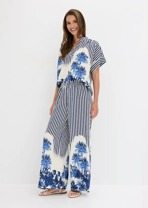 Pantalon palazzo fluide, bonprix