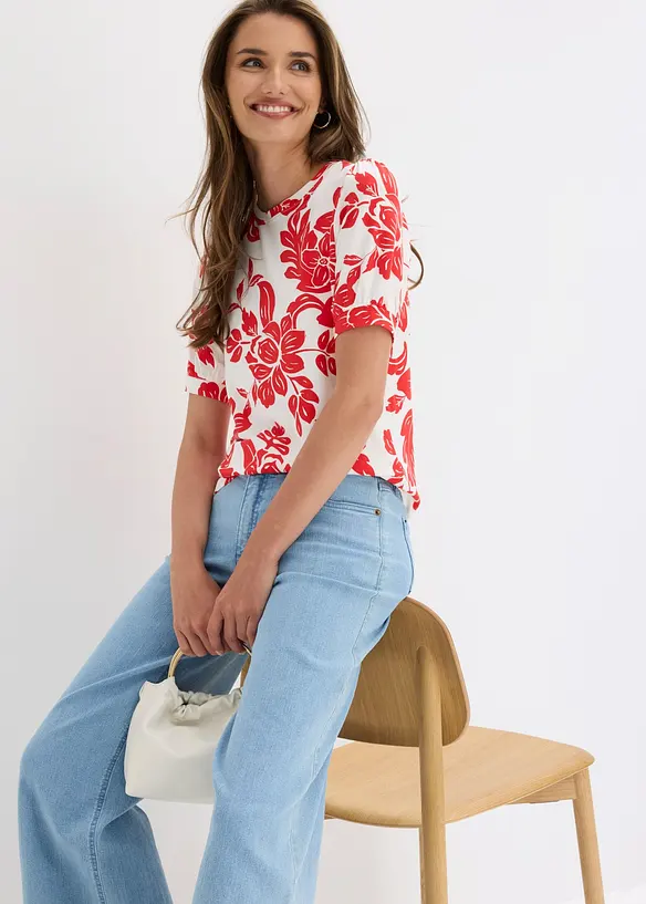 T-shirt doux en viscose extensible, bonprix