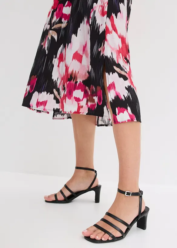 Midikleid aus flie&szlig;endem Viskose-Mix, bonprix