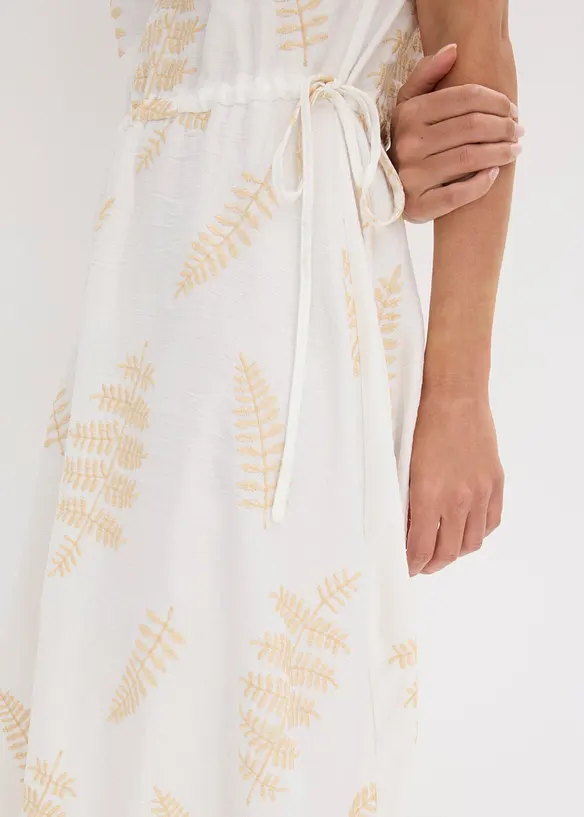Midikleid mit Stickerei, bonprix