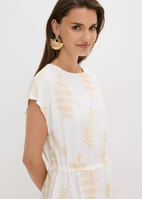 Midikleid mit Stickerei, bonprix