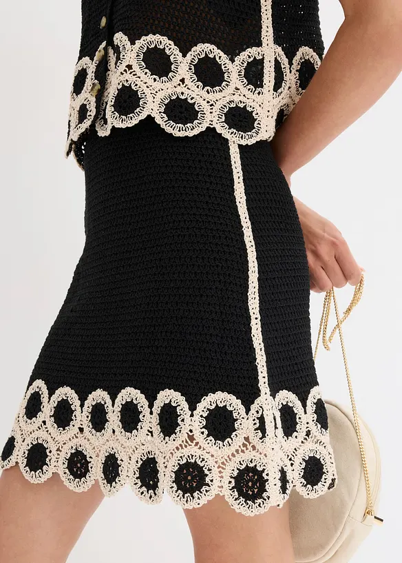 Strickrock aus reiner Baumwolle, bonprix