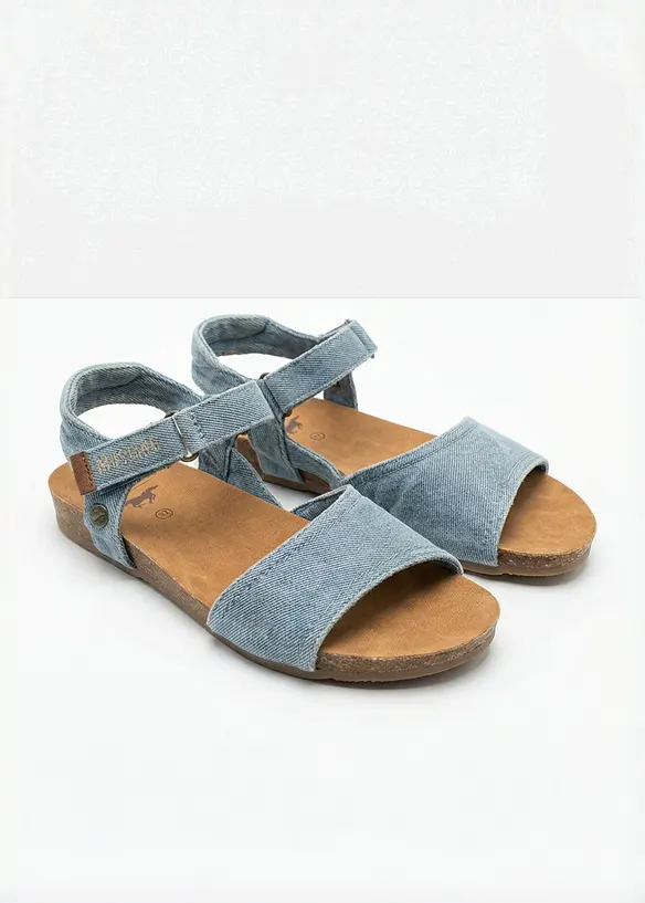 Mustang Sandalen im Denim-Look, Mustang