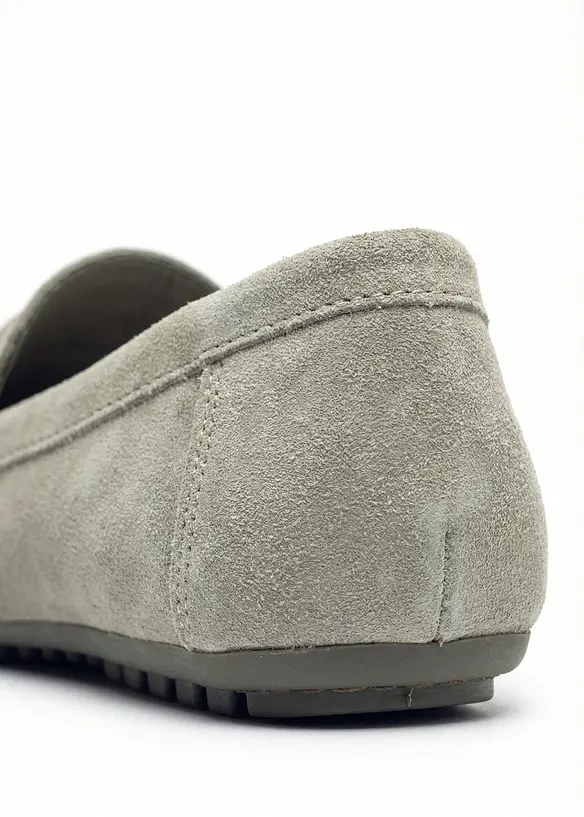 Mocassins en cuir velours, bonprix