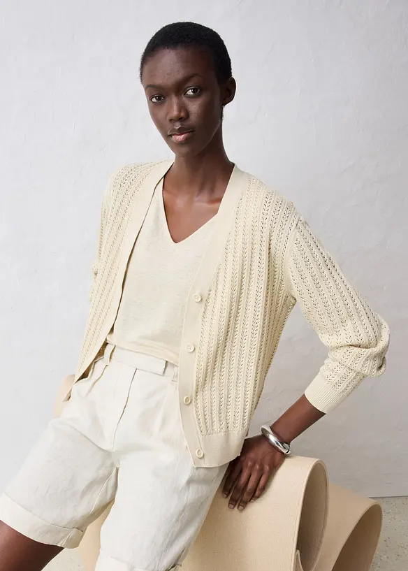 Bermudashorts aus reinem Leinen, bonprix