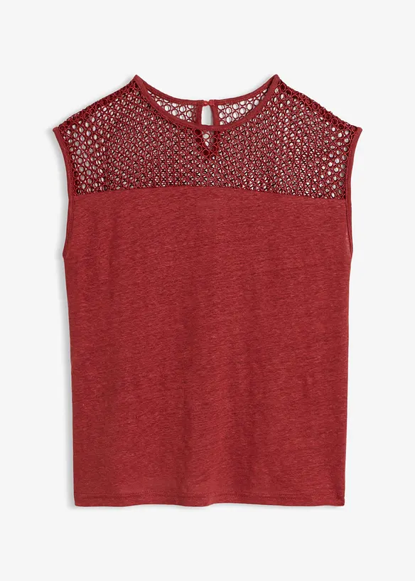 Top aus reinem Leinen, bonprix