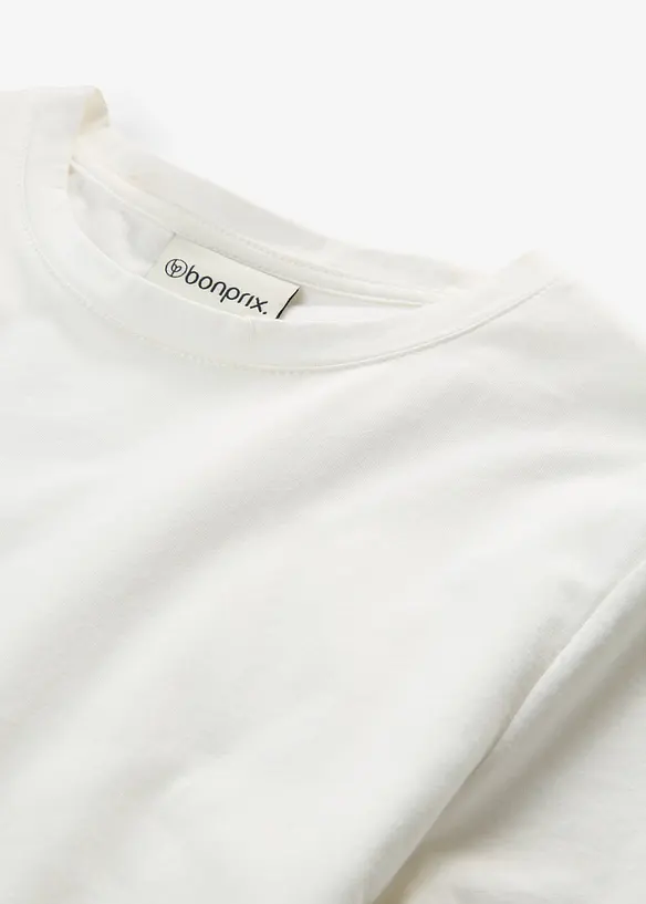 T-shirt avec soie et dentelle au crochet, bonprix