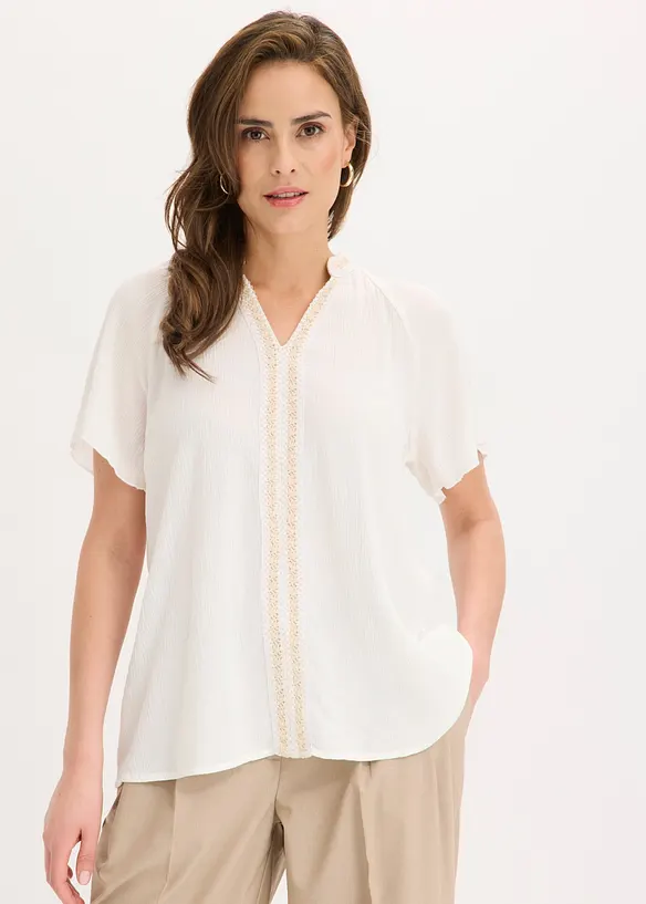 Tunique en viscose effet froiss&eacute;, bonprix