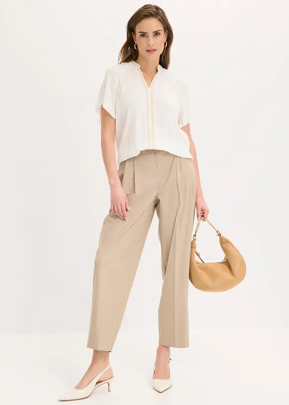 Tunique en viscose effet froiss&eacute;, bonprix