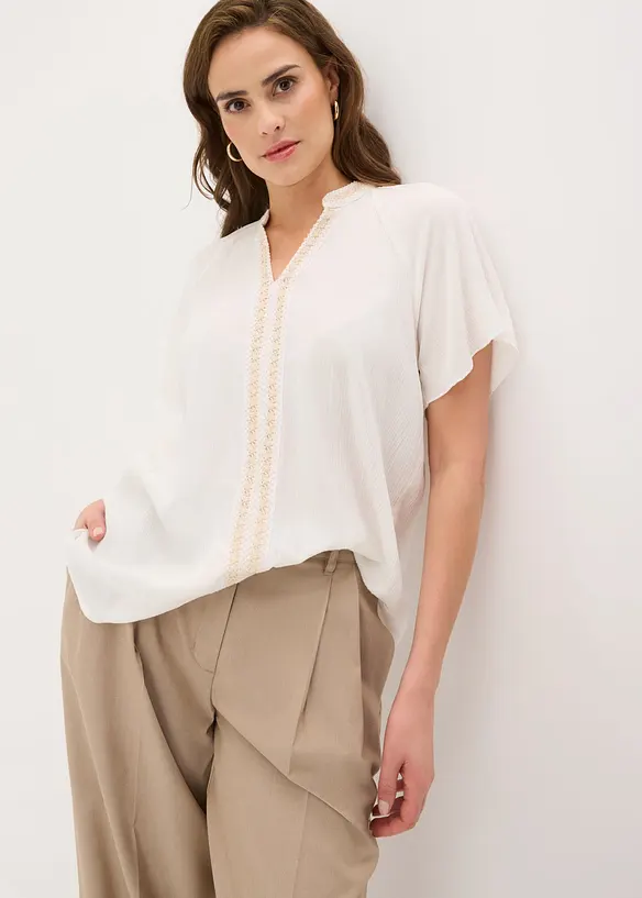 Tunique en viscose effet froiss&eacute;, bonprix