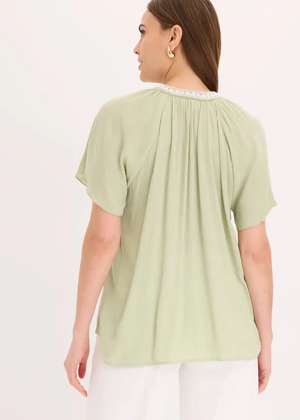 Viskose-Tunika mit Crinkle-Effekt, bonprix