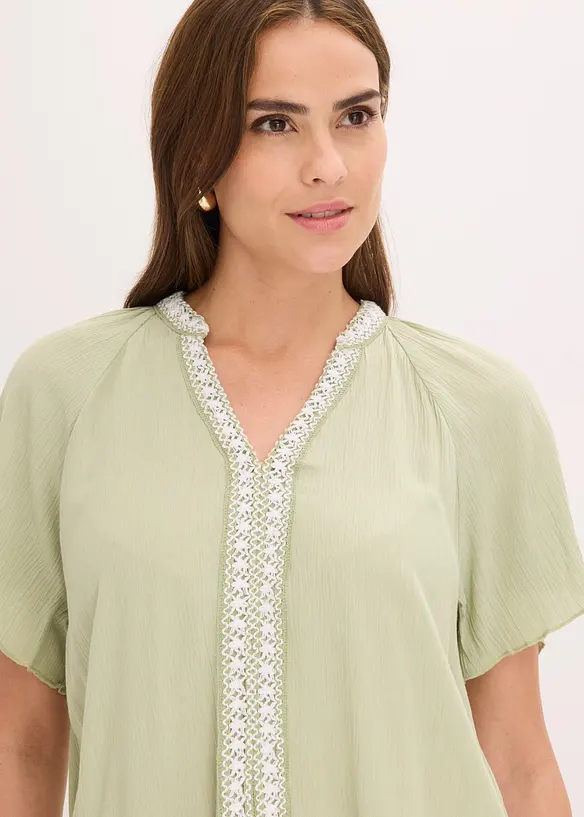 Viskose-Tunika mit Crinkle-Effekt, bonprix