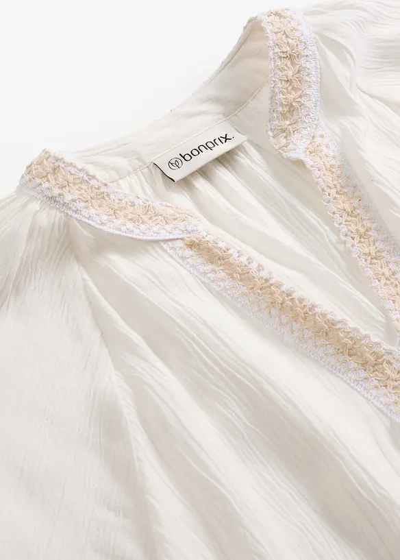 Tunique en viscose effet froiss&eacute;, bonprix