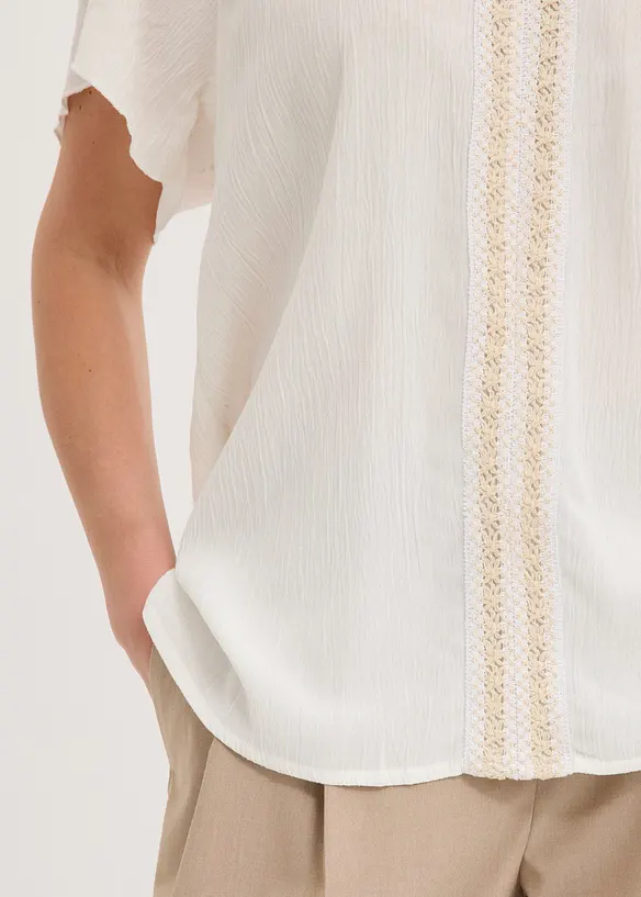Tunique en viscose effet froiss&eacute;, bonprix