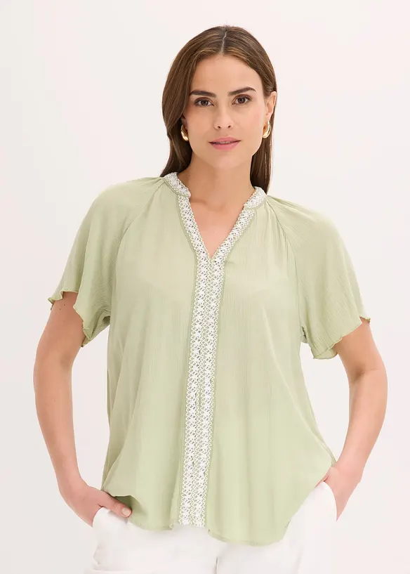 Viskose-Tunika mit Crinkle-Effekt, bonprix