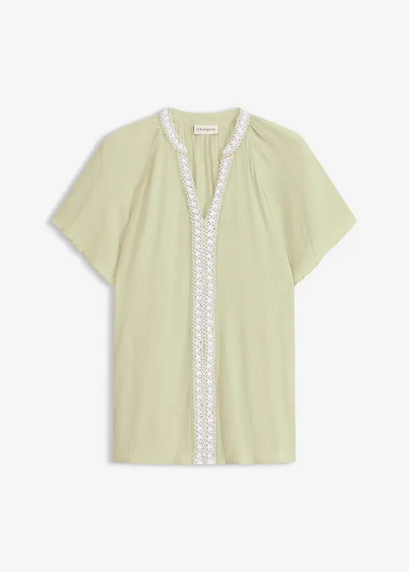 Viskose-Tunika mit Crinkle-Effekt, bonprix
