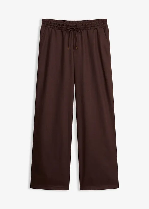 Pantalon large &agrave; pinces, bonprix
